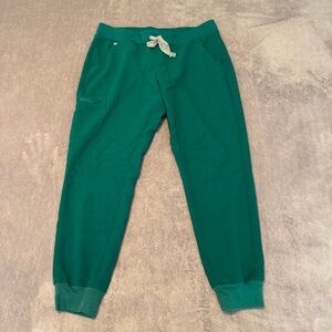 Figs Green Jogger Pants with Drawstring